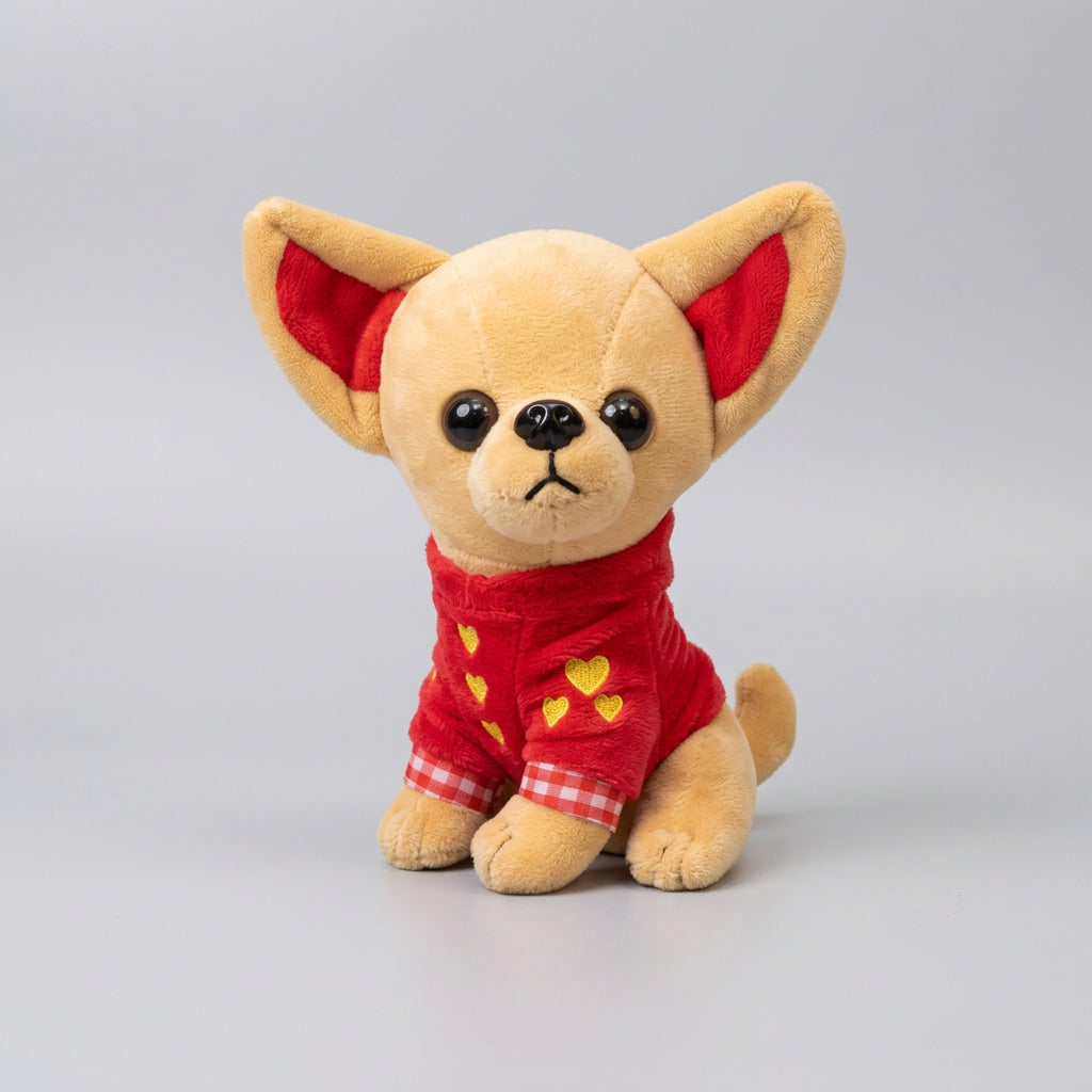Chihuahua Puppy Plush Toy, 18cm, Four Color Options
