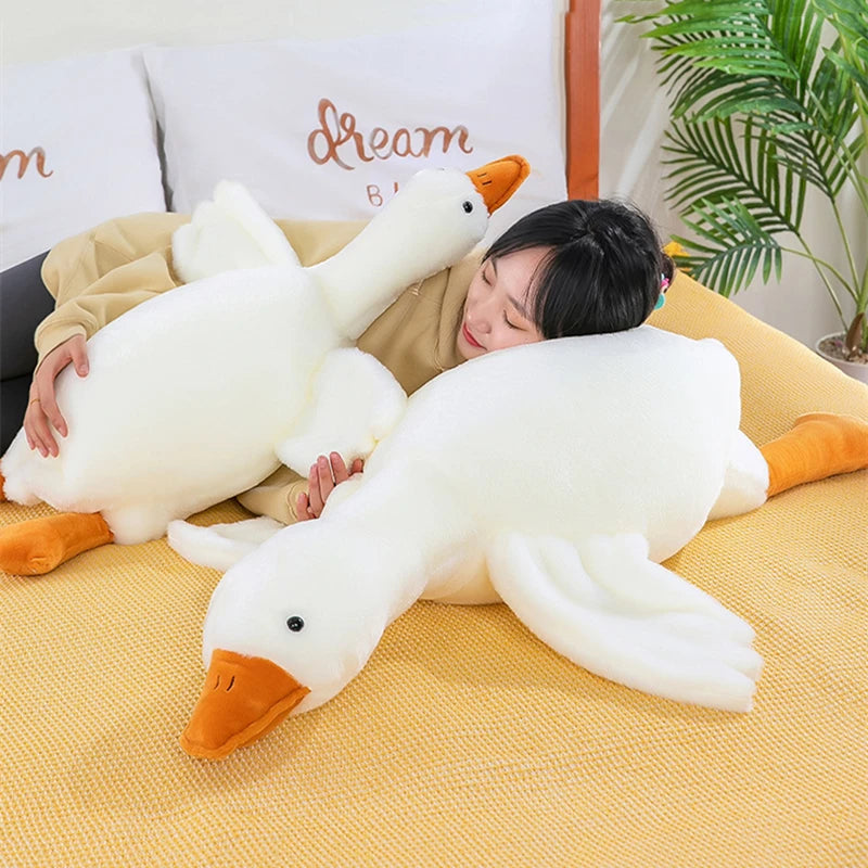 Kawaii Duck Plush Stuffed Toy | Standing & Sleeping Pillow Forms | PP Cotton | 5 Sizes