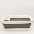 Foldable Dish Rack with Drainer – Space-Saving Kitchen Drying Rack