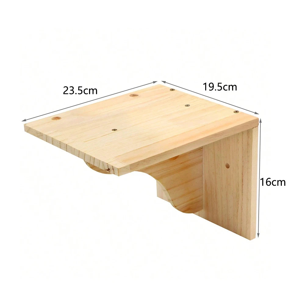 Wall-Mounted Cat Climbing Shelves – Modular Steps, Hammock, Scratching Posts & Shelves