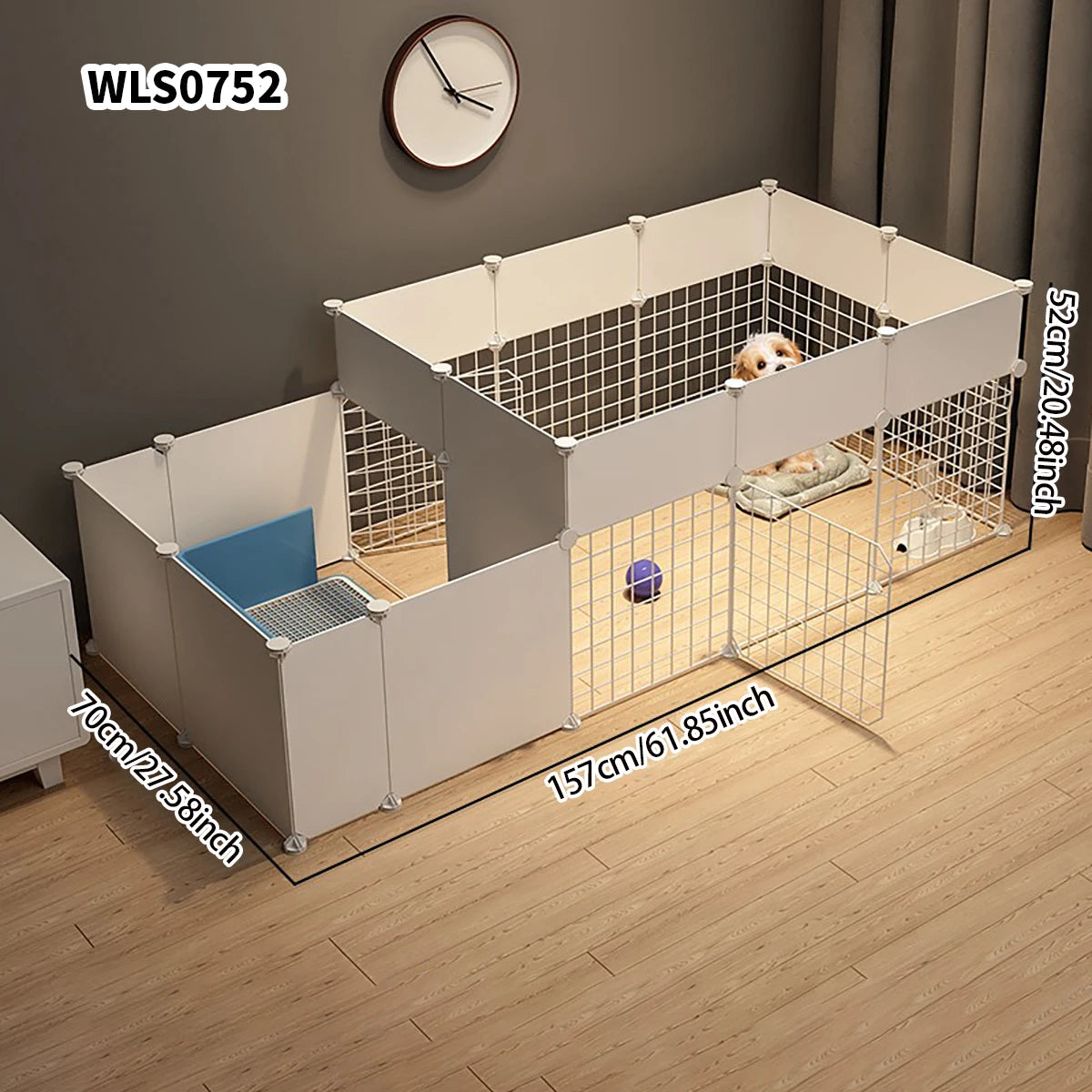 Indoor Pet Fence & Playpen – Modular Dog Gate & Barrier for Small & Medium Dogs