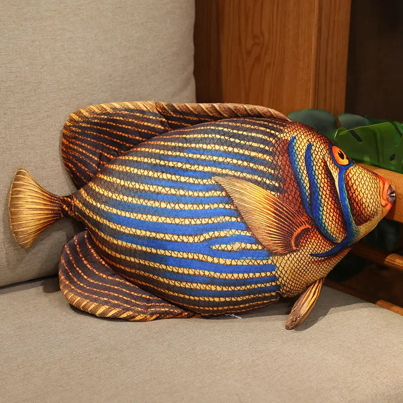 Photorealistic Marine Fish Plush Cushion | 6 Fish Species Styles | Printed Scale Detail | Flat Cushion Format | 4 Sizes: 50–110cm