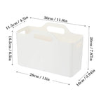 Under-Sink Cabinet Organiser Baskets – Multi-Purpose Plastic Storage, 2 or 3 Pack, Clear or White