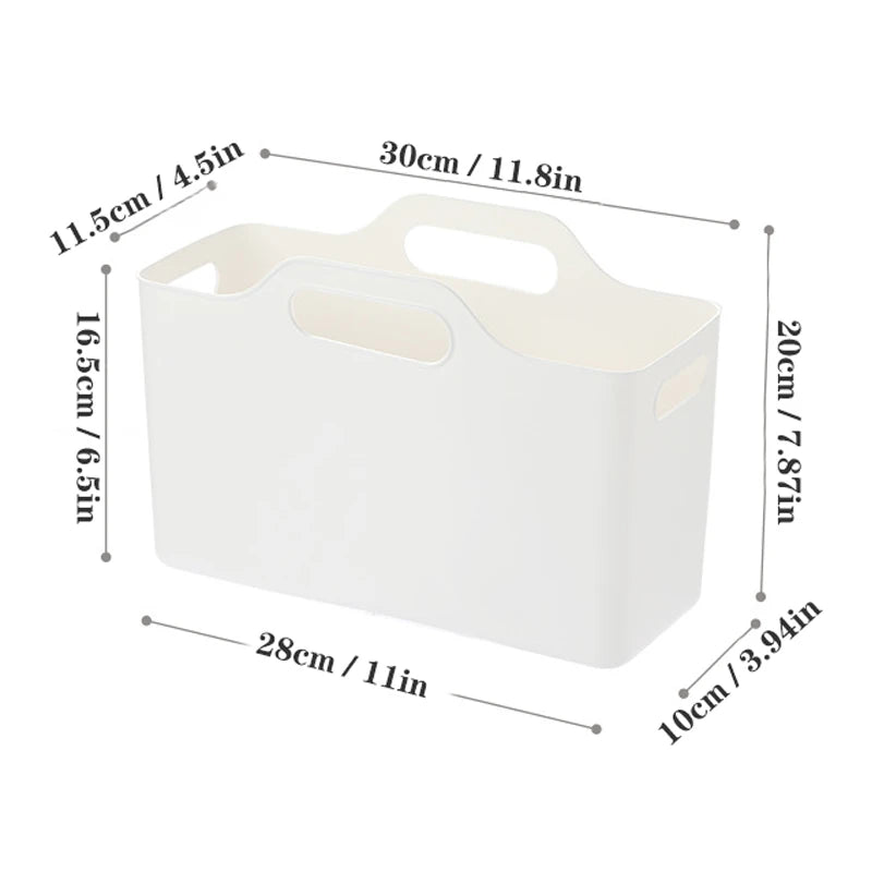 Under-Sink Cabinet Organiser Baskets – Multi-Purpose Plastic Storage, 2 or 3 Pack, Clear or White