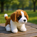 Lifelike St. Bernard Puppy Plush Stuffed Toy | 30cm | PP Cotton | CE Certified