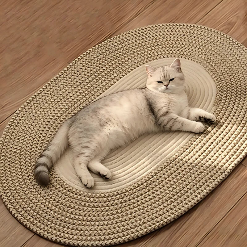 Cotton Rope Cat Scratching Mat – Sofa & Furniture Protector, 65 × 45cm