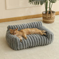 Plush Cat Sofa Bed | Deep Sleep Pet Basket | Cats & Small Dogs | 3 Sizes