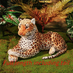 Lifelike Leopard Plush Stuffed Animal | PP Cotton | 4 Sizes 65–170cm