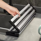 304 Stainless Steel Foldable Dish Drainer Rack – 3 Sizes for Kitchen Sink