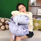 Round Seal Plush Toy – Soft Pink or Gray Stuffed Animal