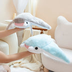 Manta Ray Plush Pillow, Blue or Gray, 49–64cm | BHH Living