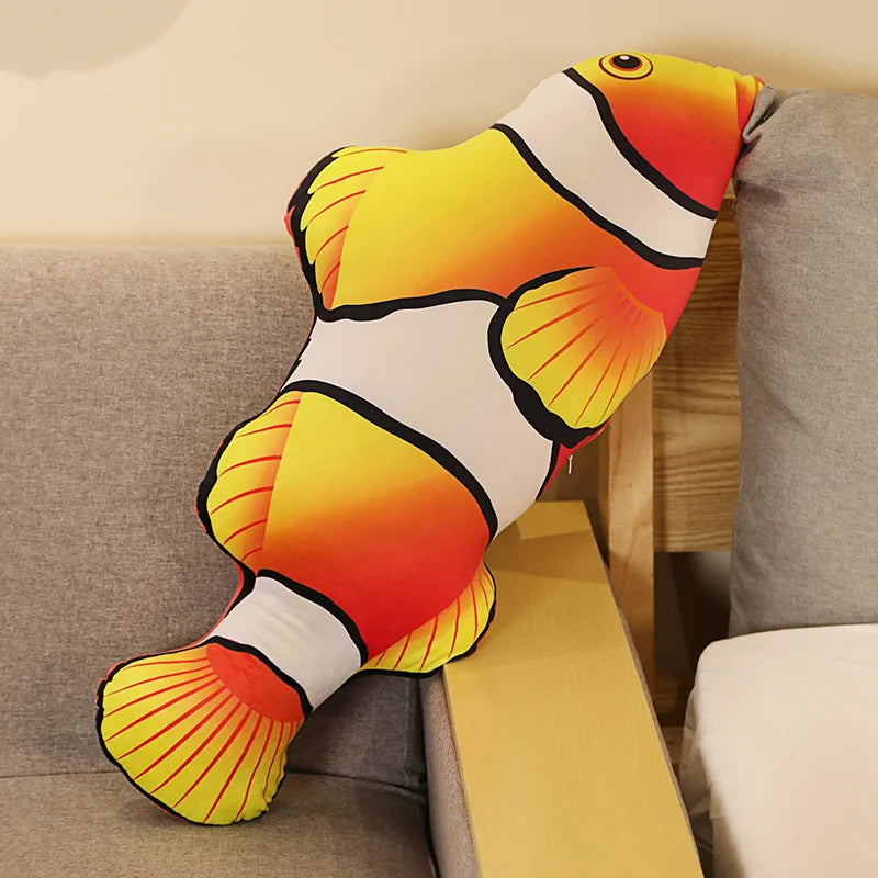 Plush Fish Cat Toy, Styles 1–14, 30–40cm | BHH Living