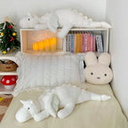 Winged Dragon Plush Pillow – Long White or Pink Dragon