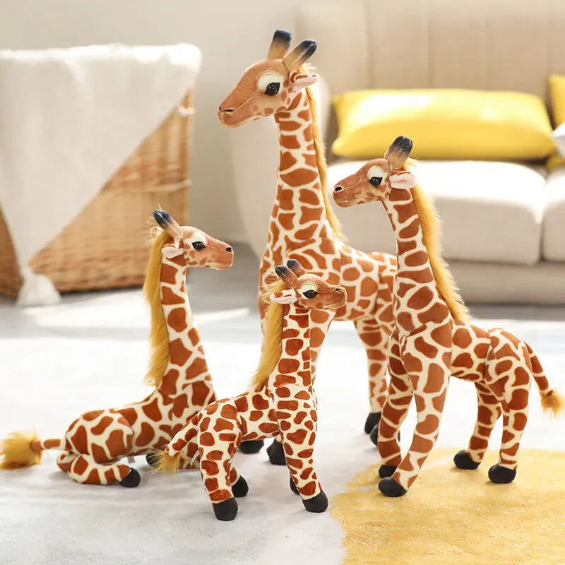Lifelike Giraffe Plush Stuffed Animal | PP Cotton | 3 Sizes 30–60cm