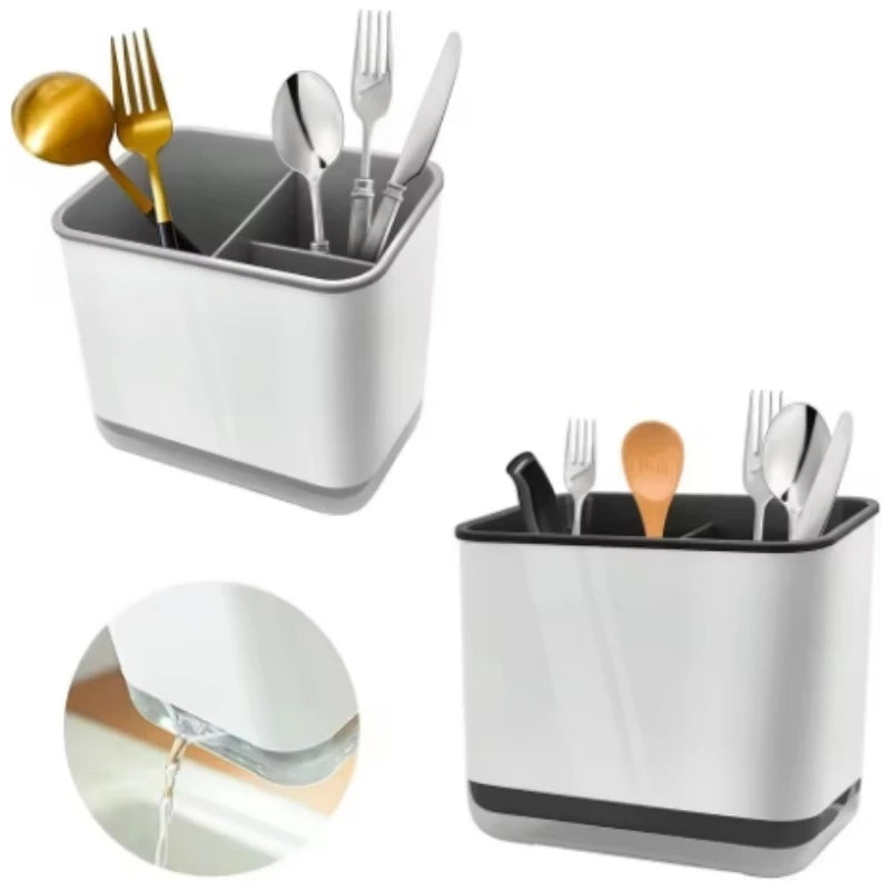 Kitchen Dish Drying Rack with Drainer – Multi-Use Organiser for Dishes, Chopsticks & Utensils