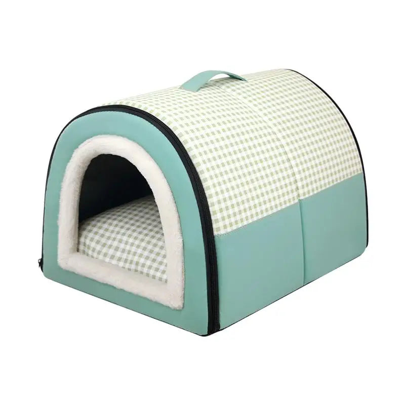 Soft Foldable Dog Cave Bed – Cosy Sleeping House for Small & Medium Dogs and Cats