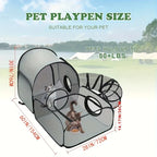 Portable Breathable Pet Pen with Tunnel – Indoor & Outdoor Enclosure