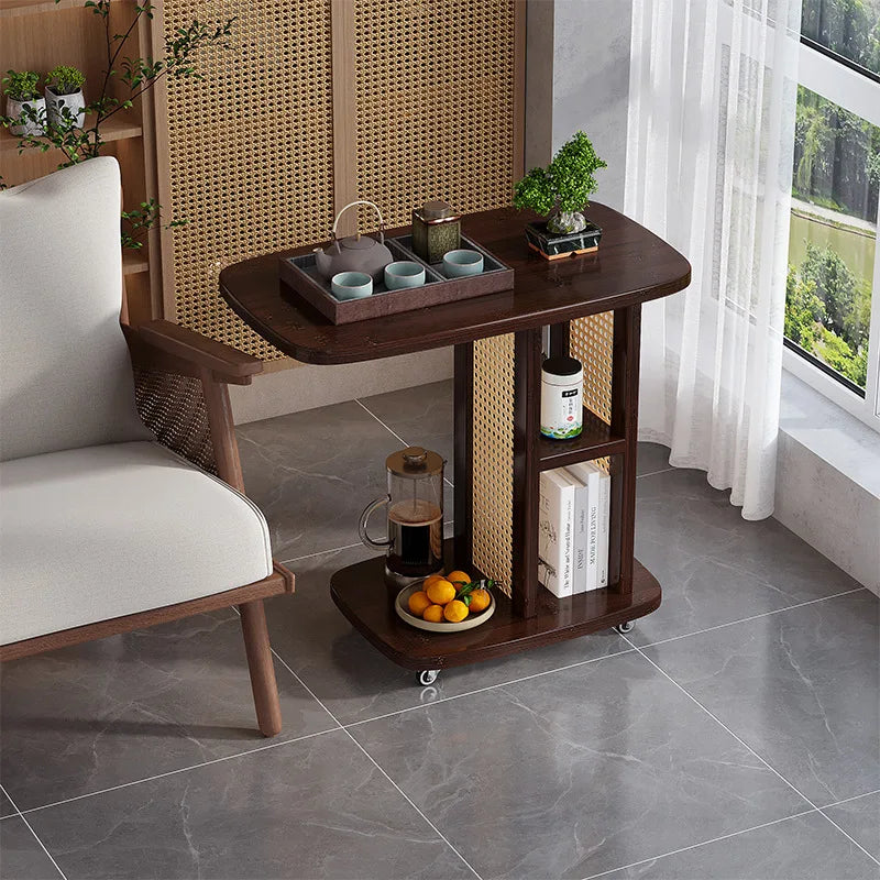 Rolling Coffee Table with Wheels | MDF | With Storage | 2 Sizes