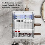 Wall-Mounted Bathroom Cabinet – Modern PVC Storage Cupboard, 4 Styles
