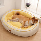 Fluffy Fleece Dog Bed | Removable Zipper Cover | Washable | 3 Sizes