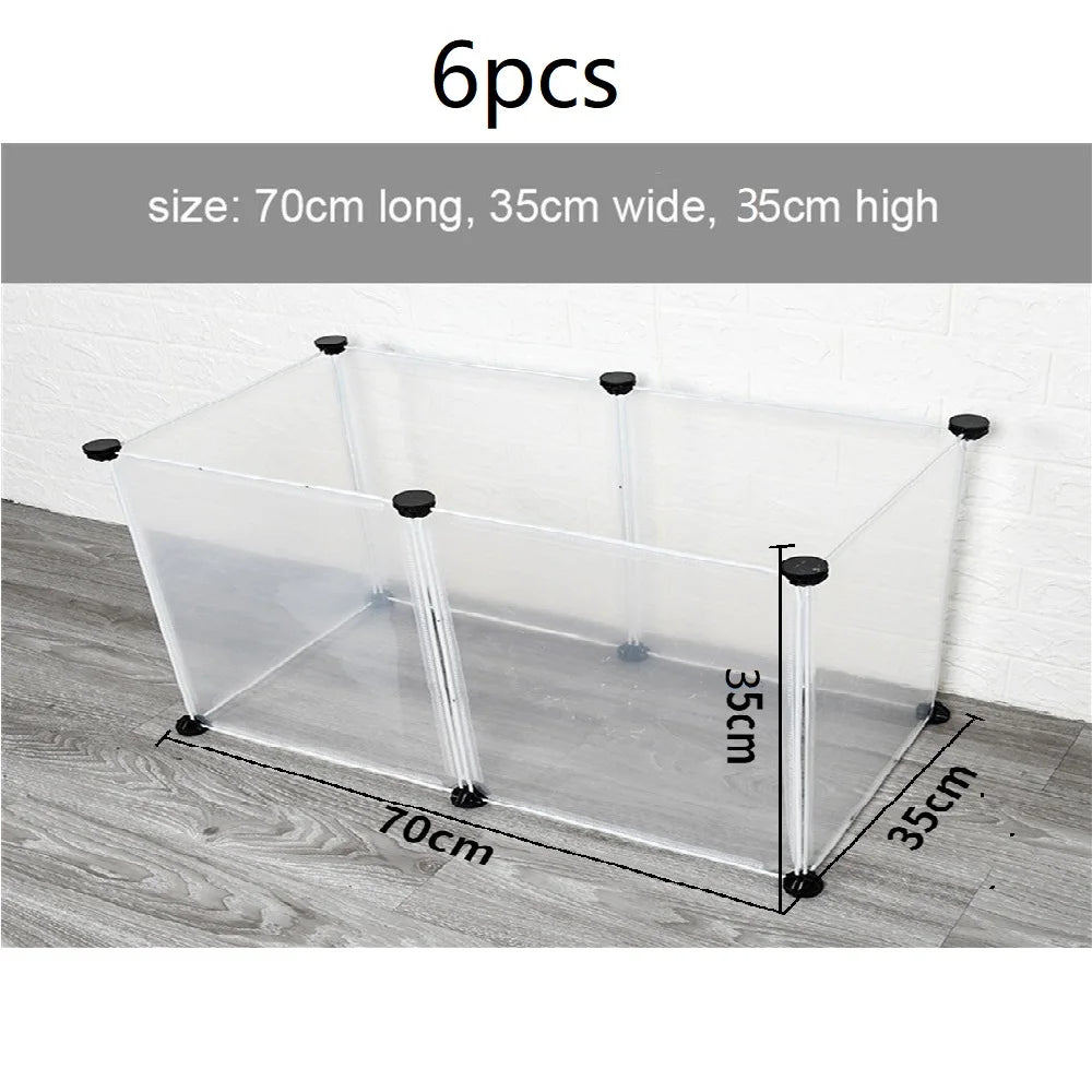 DIY Modular Pet Playpen & Fence – Foldable, 6, 8 or 10 Panels, for Dogs, Cats & Small Pets