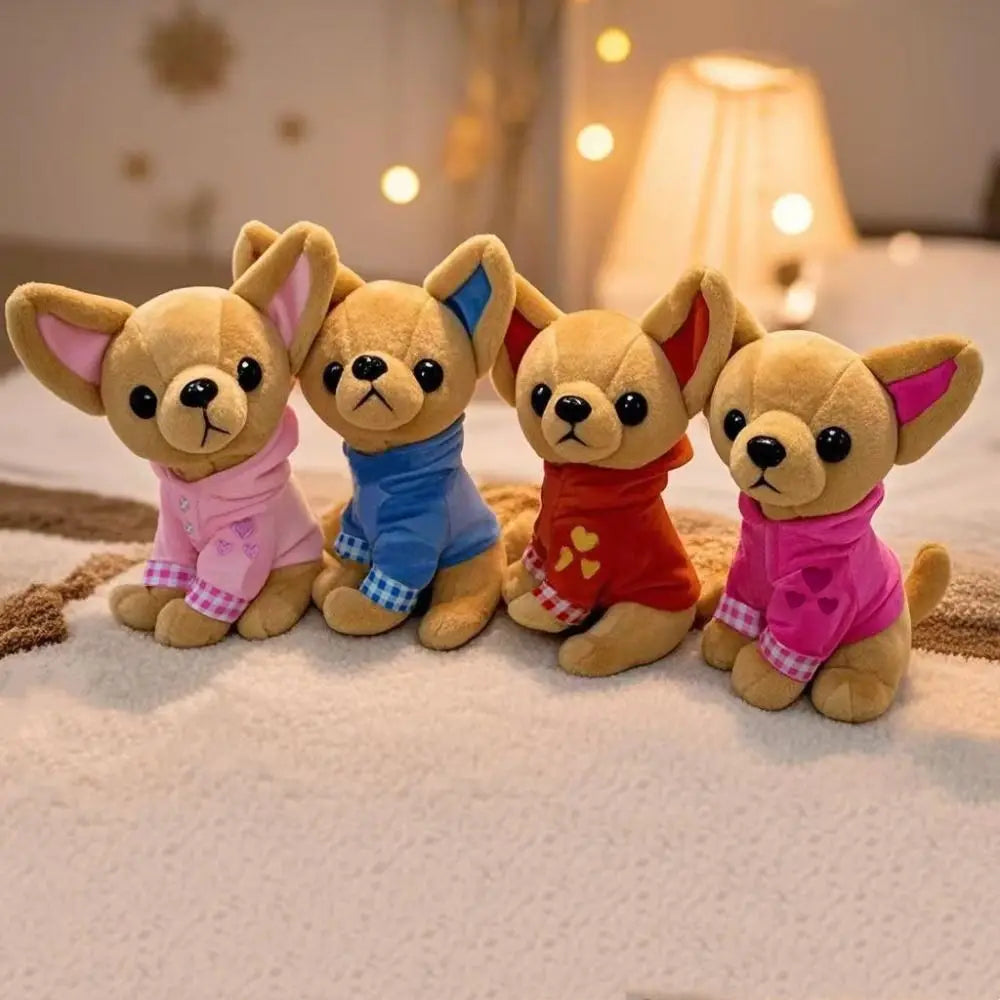 Chihuahua Puppy Plush Toy, 18cm, Four Color Options
