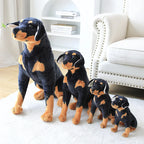 Lifelike Sitting Dog Plush Figurine | 4 Breeds: Rottweiler, German Shepherd, Beagle & Spotted Dog | Simulation Coat | 6 Sizes: 23–66cm