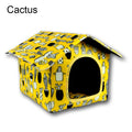 Waterproof Foldable Pet House for Cats & Small Dogs – 5 Patterns, S, M or L