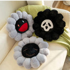 Floral Plush Cushion Pillow | PP Cotton Fill | 3 Designs | 40×40cm