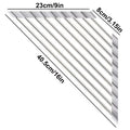 Roll-Up Triangle Dish Drying Rack – Foldable Corner Sink Organiser with Silicone Edges