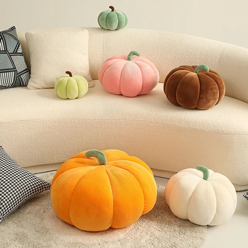 Kawaii Pumpkin Plush Cushion Pillow | Cotton | 6 Colours | 35cm