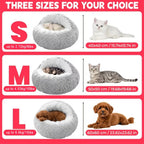Shell-Shaped 2-in-1 Pet Bed | Semi-Enclosed Cat Nest | Plush | 3 Sizes