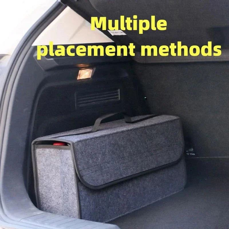 Foldable Car Boot Organiser – Large Felt Storage Bag for Tools & Accessories