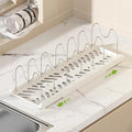 Expandable Pan and Lid Organiser Rack – Adjustable Kitchen Cabinet Storage