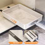 Pull-Out Cabinet Storage Tray with Slide Rails – Kitchen Sliding Drawer Organiser, M or L