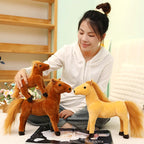 Realistic Horse Plush Stuffed Animal | Cotton | 4 Colours | 3 Sizes 20–40cm