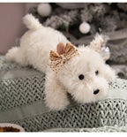 Westie Plush Stuffed Toy with Bow | West Highland White Terrier | 3 Sizes 43–90cm