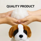 Lifelike St. Bernard Puppy Plush Stuffed Toy | 30cm | PP Cotton | CE Certified