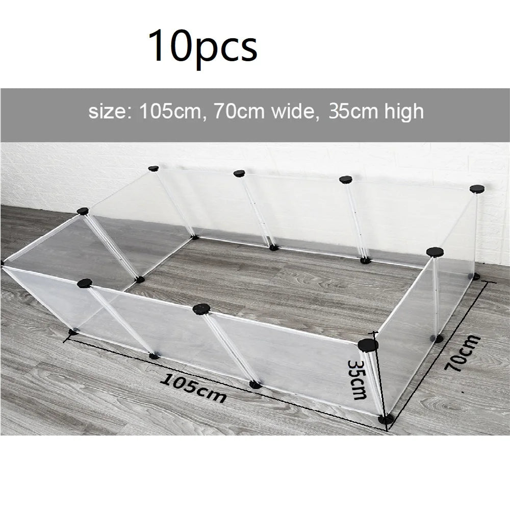 DIY Modular Pet Playpen & Fence – Foldable, 6, 8 or 10 Panels, for Dogs, Cats & Small Pets