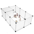 DIY Modular Pet Playpen & Fence – Foldable, 6, 8 or 10 Panels, for Dogs, Cats & Small Pets
