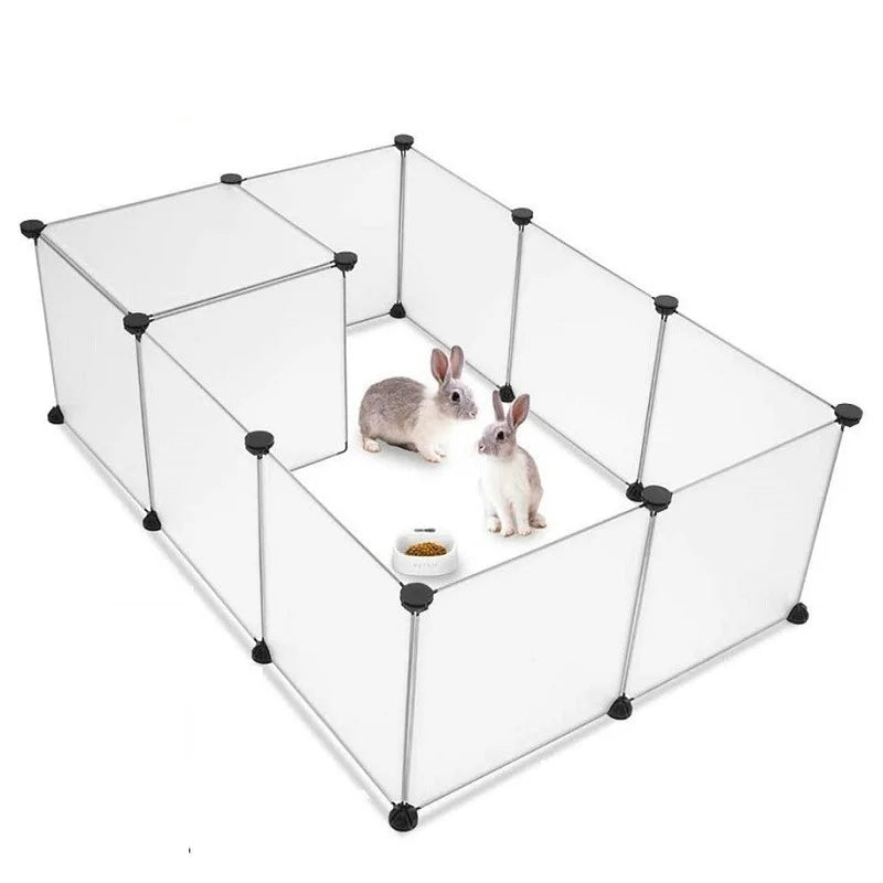 DIY Modular Pet Playpen & Fence – Foldable, 6, 8 or 10 Panels, for Dogs, Cats & Small Pets