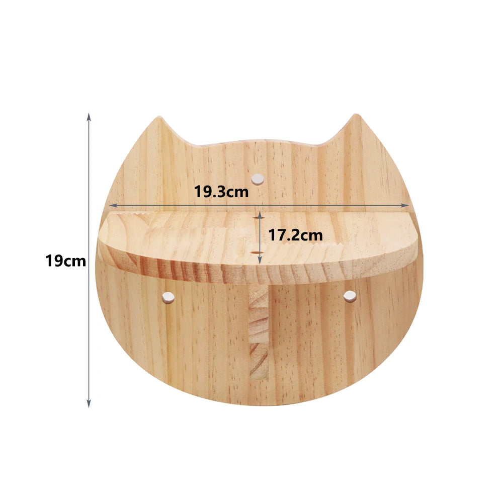Wall-Mounted Cat Climbing Shelves – Modular Steps, Hammock, Scratching Posts & Shelves