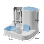 Pet Feeding & Drinking Bowl 2-in-1 – Large Capacity, for Dogs & Cats
