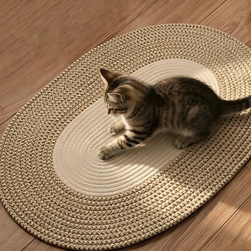 Cotton Rope Cat Scratching Mat – Sofa & Furniture Protector, 65 × 45cm