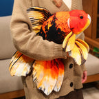 Goldfish Plush Pillow – Fish-Shaped Decorative Accent
