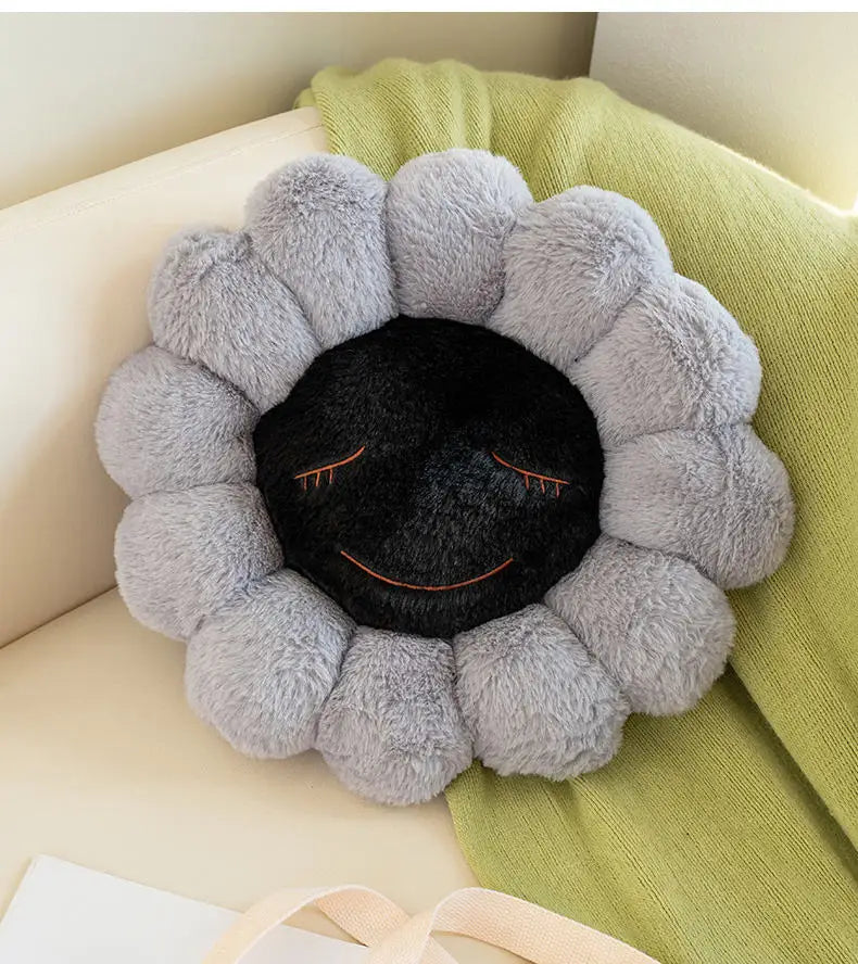 Floral Plush Cushion Pillow | PP Cotton Fill | 3 Designs | 40×40cm
