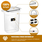 7-Piece Airtight Food Storage Container Set – BPA-Free with Labels & Pen