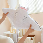 Manta Ray Plush Pillow, Blue or Gray, 49–64cm | BHH Living