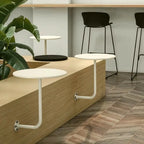 Wall-Mounted Round Floating Side Table | Iron | 6 Colours | Space-Saving