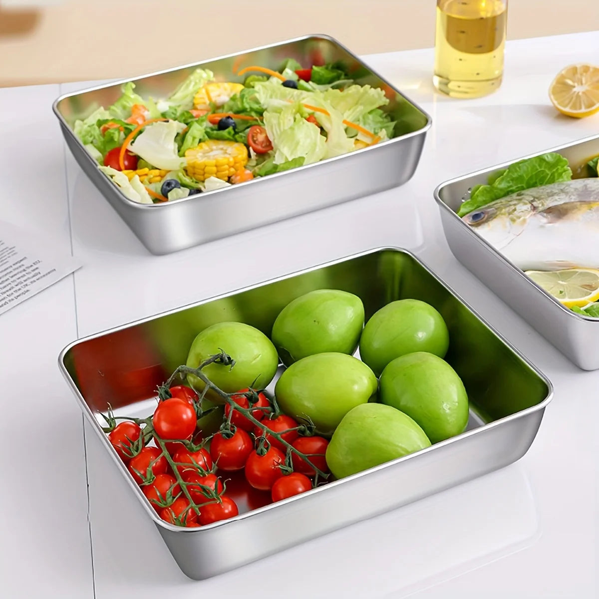 Stainless Steel Food Storage Containers – Airtight, BPA-Free, Reusable Set